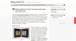 Desktop Screenshot of blog.gnutic.com